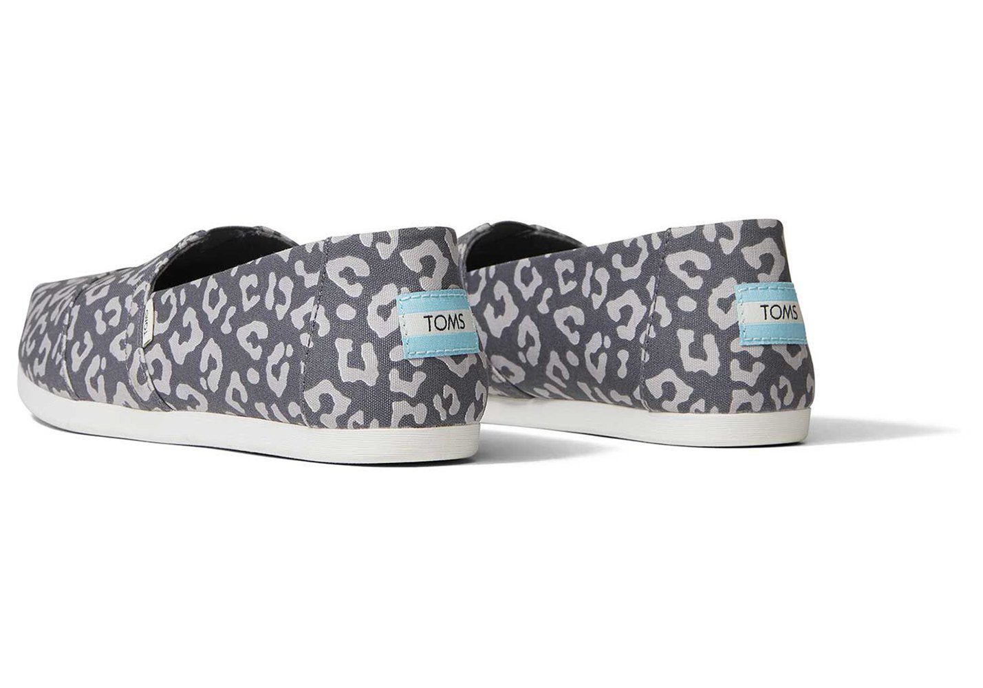 Toms Alpargata Painted Leopard Espadrille Grey - Womens - 72408-KJOI